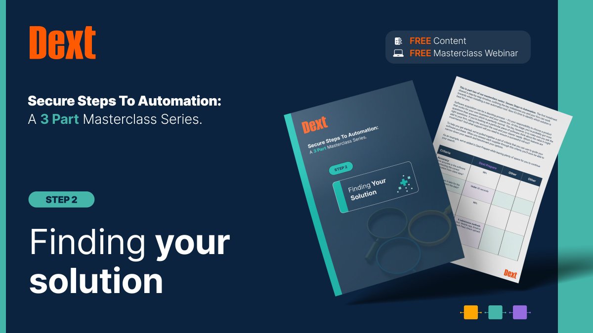 🗓️ Masterclass Series 🤓 Automation Masterclass Step 2: Finding the Right Solution 🤖 Register now: bit.ly/3SzHzmh