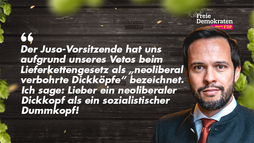 fdpbay's tweet photo. Klare Ansage von Bayerns #FDP-Vorsitzendem @_MartinHagen auf der Aschermittwochskundgebung der Freistaats-Liberalen. #FDPAM #PAM https://t.co/ZyanSiBgPV