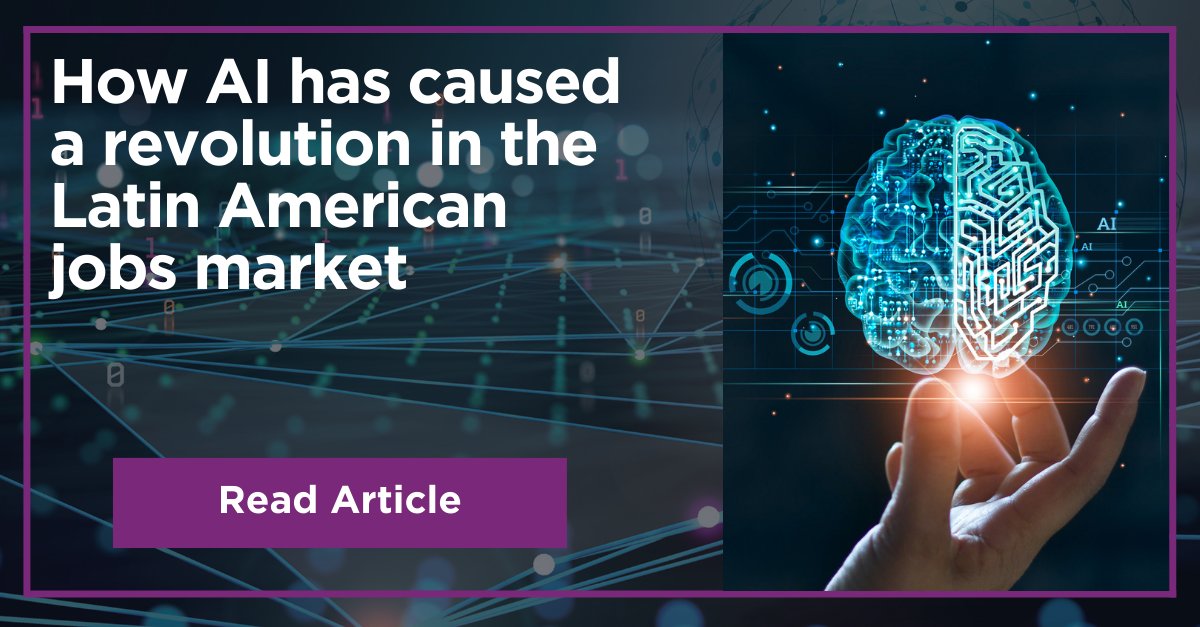 AI has triggered a revolution in the Latin American labor market, driving the creation of new roles, in addition to improving existing activities. In this article, Kefreen Batista, Chief Technology Officer at <a href="/Globant/">Globant</a>, tells us more.

Full article:
bit.ly/3Svq7Pu