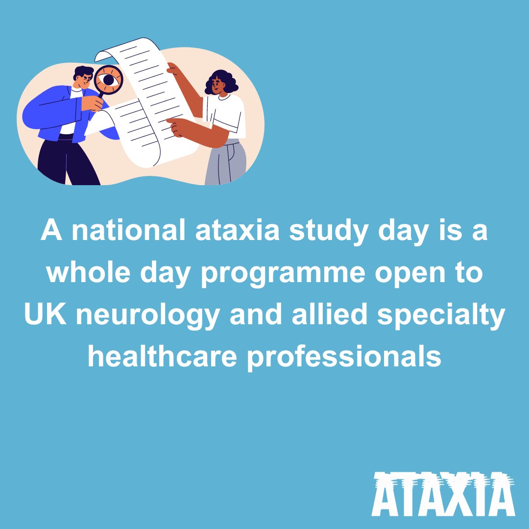 In June 2024, a national ataxia study day led by Sheffield Ataxia Centre is taking place. We encourage these training opportunities to ensure that healthcare professionals involved in the care of those with ataxia are up to date with the latest information and training.