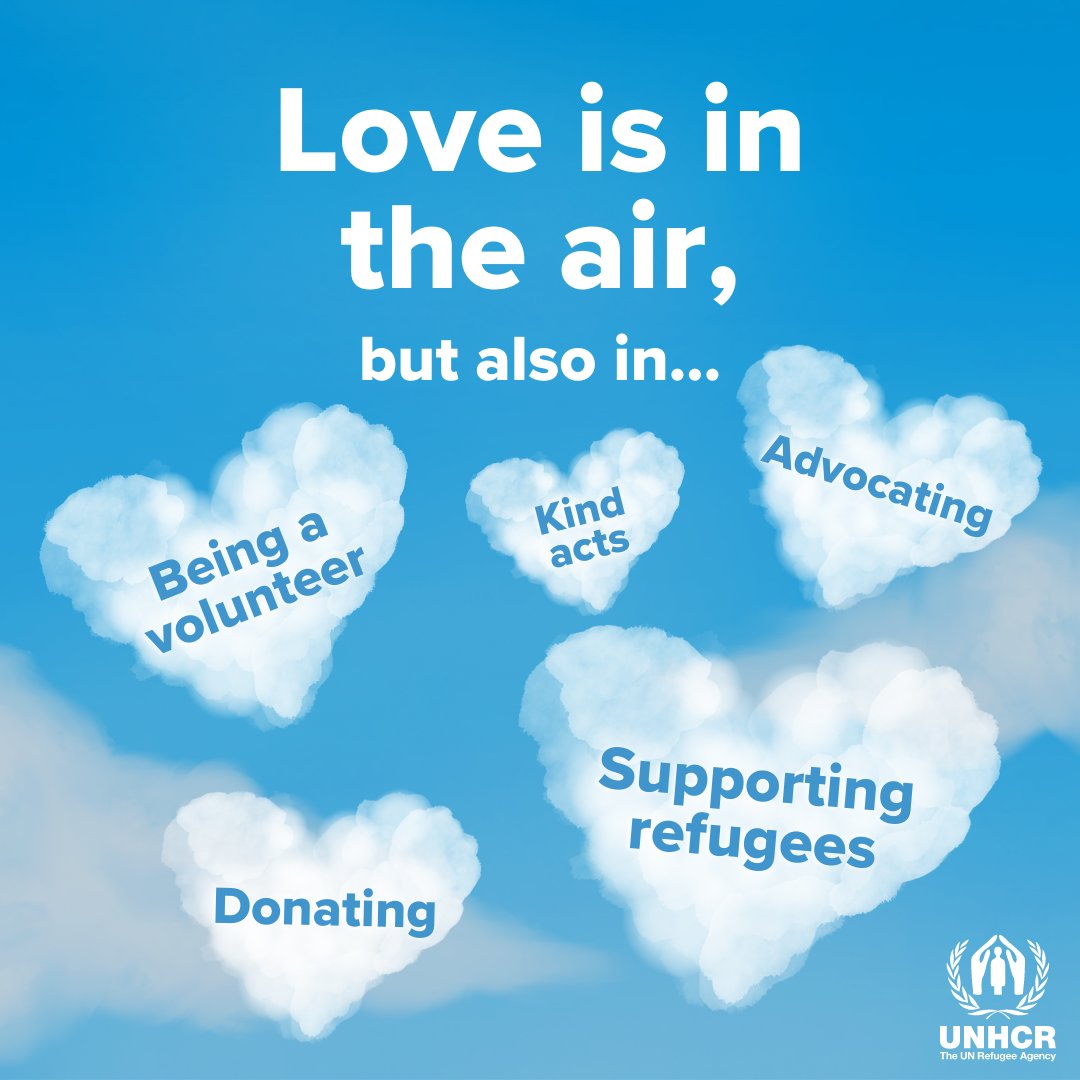 Love unites us all.

This #ValentinesDay, let's send a message of love and solidarity #WithRefugees everywhere. 🌍❤️