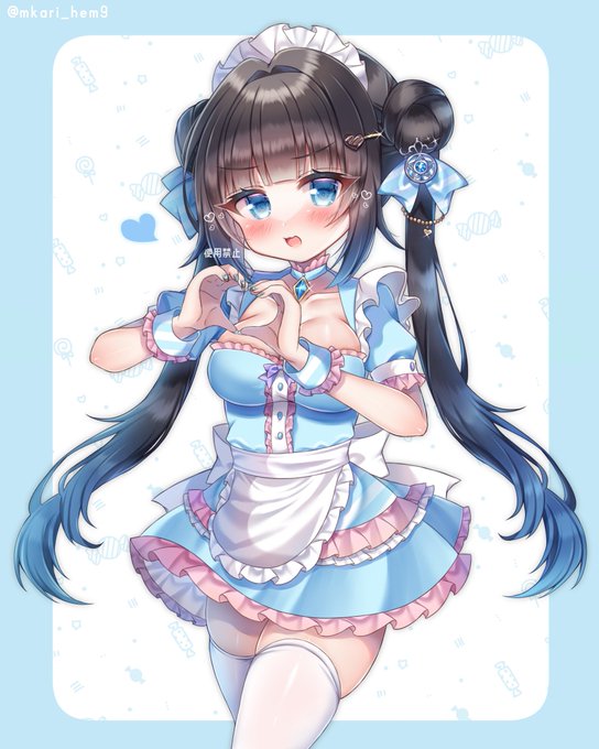 【 お仕事イラスト 】

星羅ニア様のメイド服姿を描かせていただきました❣️🍫
メイド服もデザインしました🤍🩵

 #バレンタイン 