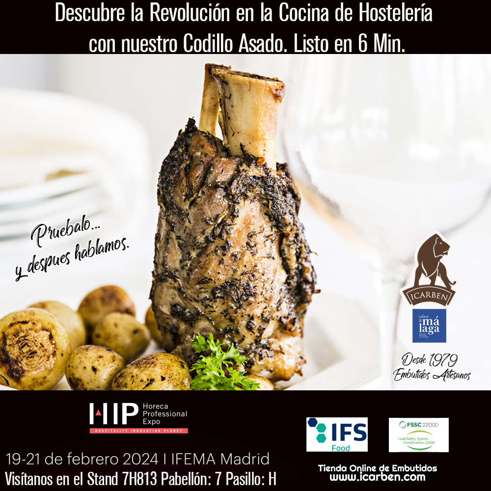 Icarben's tweet image. ¡Descubre la Revolución en la Cocina de Hostelería con nuestro Codillo Asado!
¡Te invitamos a una degustación exclusiva en la Feria de HIP Madrid

#HipMadrid #codillo #CodilloAsado #icarben #Madird #degustacion  #hosteleria #HosteleriaMadrid