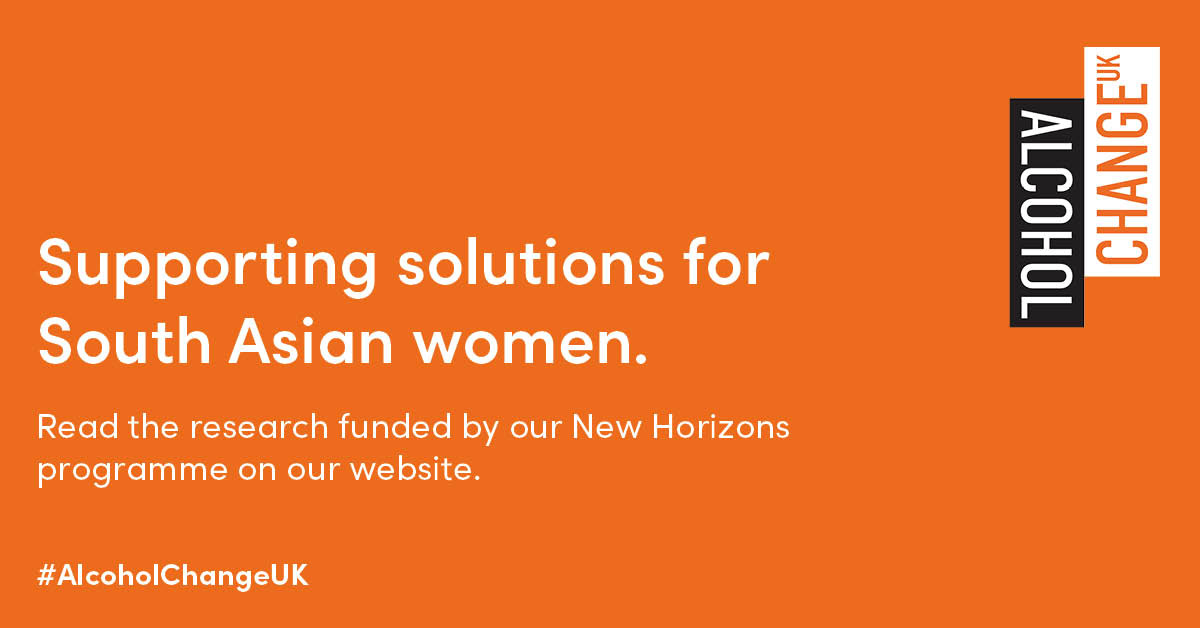 Heddiw, bydd @SUABManMet, @ManMetUni a @Dr_Sarah_Fox yn trafod canlyniadau eu hymchwil a ariannwyd gan @AlcoholChangeUK: 'Keep it to yourself' - Supporting solutions for South Asian women who use alcohol. Dysgwch fwy am eu ymchwil yma: alcoholchange.org.uk/publication/su… #NewHorizons