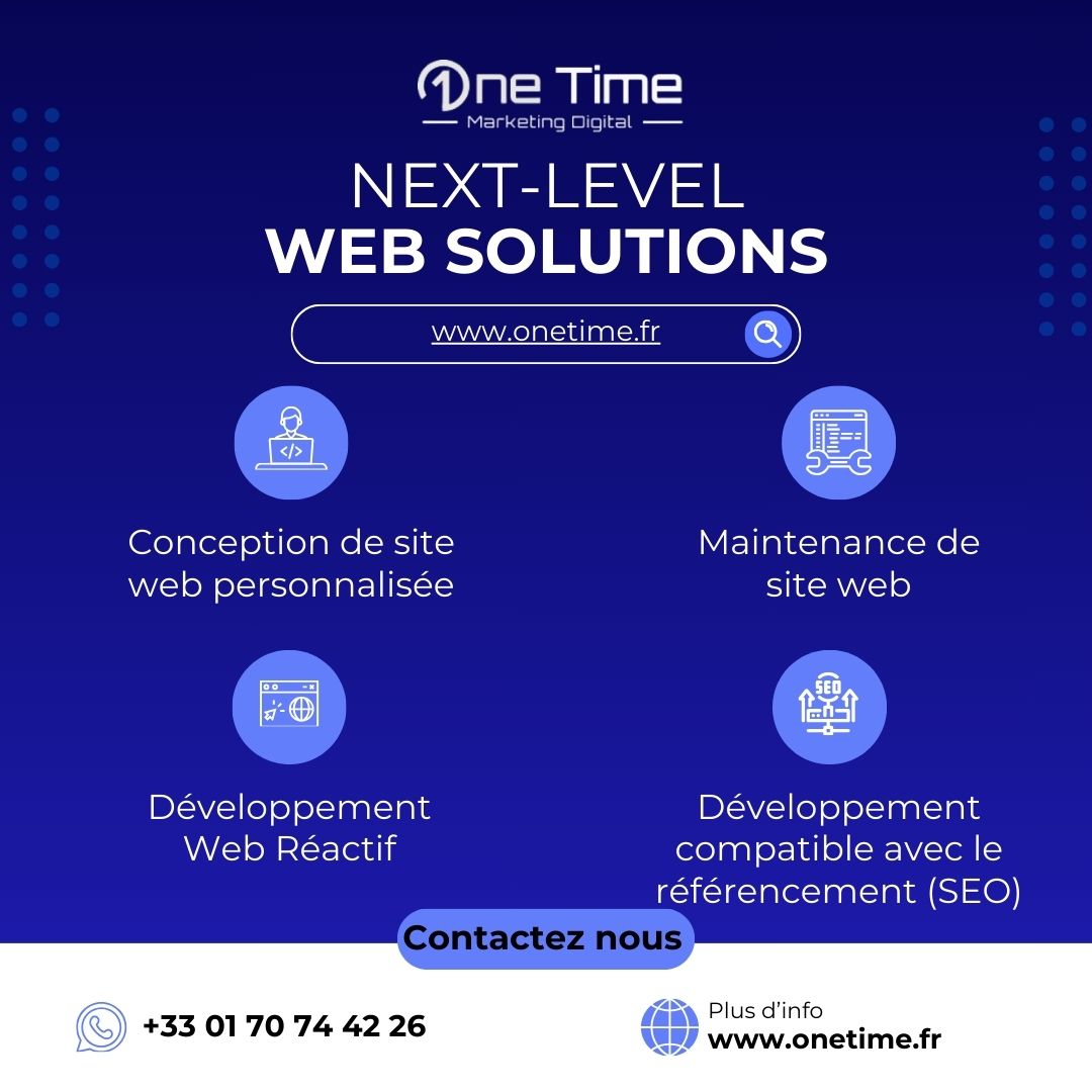 agence_onetime's tweet photo. Prêt pour le niveau supérieur ? 🚀 Découvrez notre tout nouveau site web professionnel ! 💼✨ Ne manquez pas cette opportunité de vous démarquer en ligne ! #NextLevel #SiteWebPro #InnovationDigitale" https://t.co/UoSld9gdQM