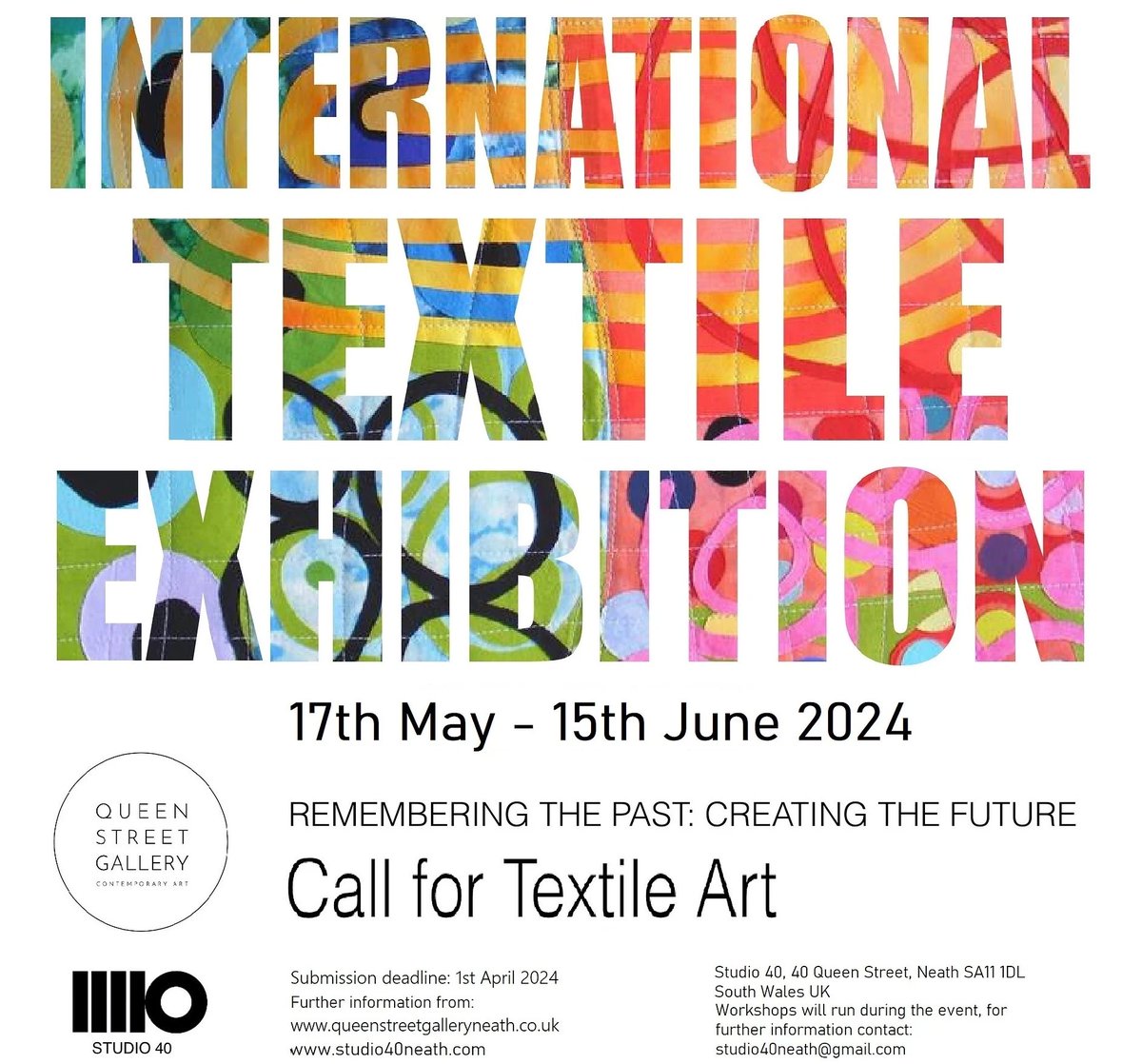 Attention all textile artists, designers, and creative individuals! We are thrilled to announce an exciting opportunity to participate in an international textile exhibition inspired by the theme 'Creating the Future: Remembering the Past.'
#textiles #callforart #artgallery