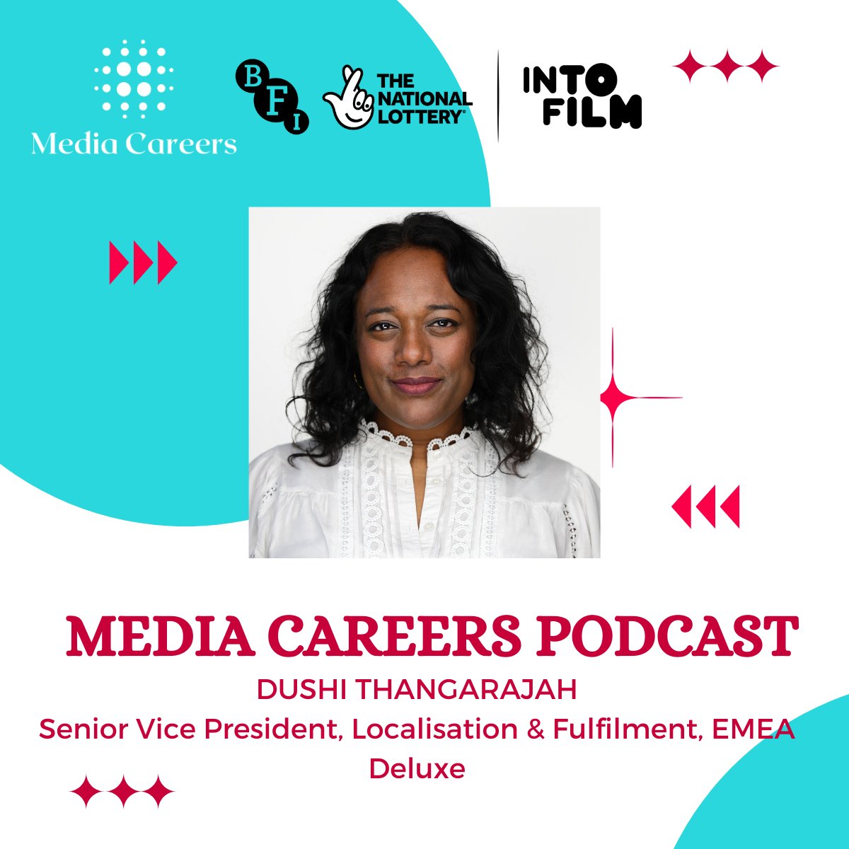 📢Are you a careers lead?

Supported by <a href="/BFI/">BFI</a> through #NationalLottery funding, this week's #MediaCareersPodcast episode is with the brilliant Dushi Thangarajah from EMEA Deluxe🎬 <a href="/MediaCareers_/">Media Careers</a>

Listen now👉 Spotify - spoti.fi/3SYJRg8
 Apple - apple.co/3SXWJD6