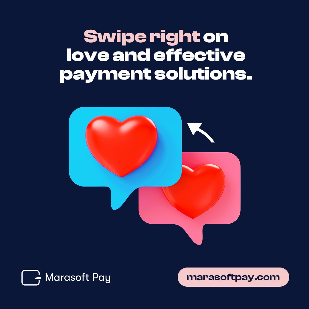 Happy Valentine's Day
On this day of love, the best way to show that you love your business is by choosing effective payment solutions tailored to your business

Want to swipe to potent payment solutions? Visit marasoftpay.com

#MarasoftPay #ValentineDay #PaymentSolutions