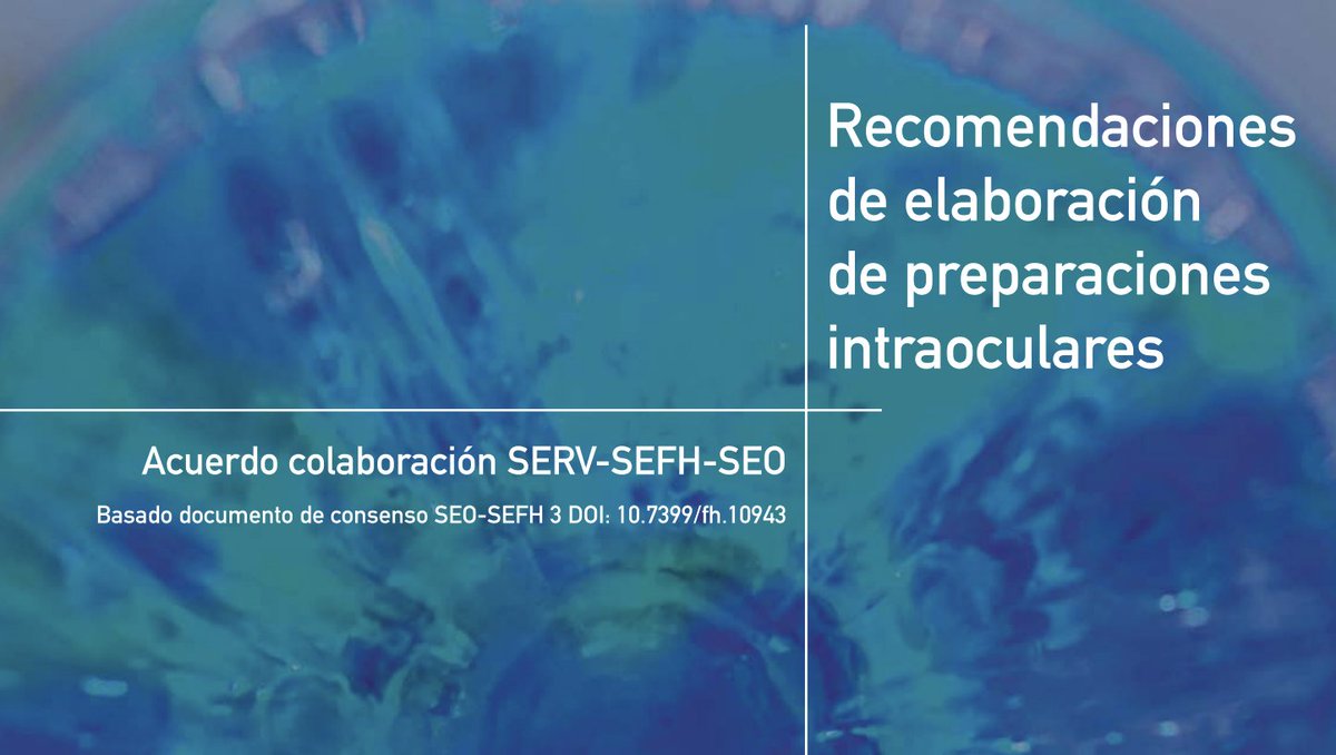 Anxo Fernández Ferreiro 💊 (@anxoff) on Twitter photo Ya disponible el DOCUMENTO DE CONSENSO SERV-SEFH-SEO. Recomendaciones de elaboración de preparaciones intraoculares.
<a href="/RetinaSERV/">Sociedad Española de Retina y Vítreo</a> <a href="/OftalmologiaSEO/">Sociedad Española de Oftalmología</a> <a href="/sefh_/">S.E.F.H</a>
👇👇👇👇👇👇👇👇👇👇👇👇
serv.es/wp-content/des… Ya disponible el DOCUMENTO DE CONSENSO SERV-SEFH-SEO. Recomendaciones de elaboración de preparaciones intraoculares.
<a href="/RetinaSERV/">Sociedad Española de Retina y Vítreo</a> <a href="/OftalmologiaSEO/">Sociedad Española de Oftalmología</a> <a href="/sefh_/">S.E.F.H</a>
👇👇👇👇👇👇👇👇👇👇👇👇
serv.es/wp-content/des…