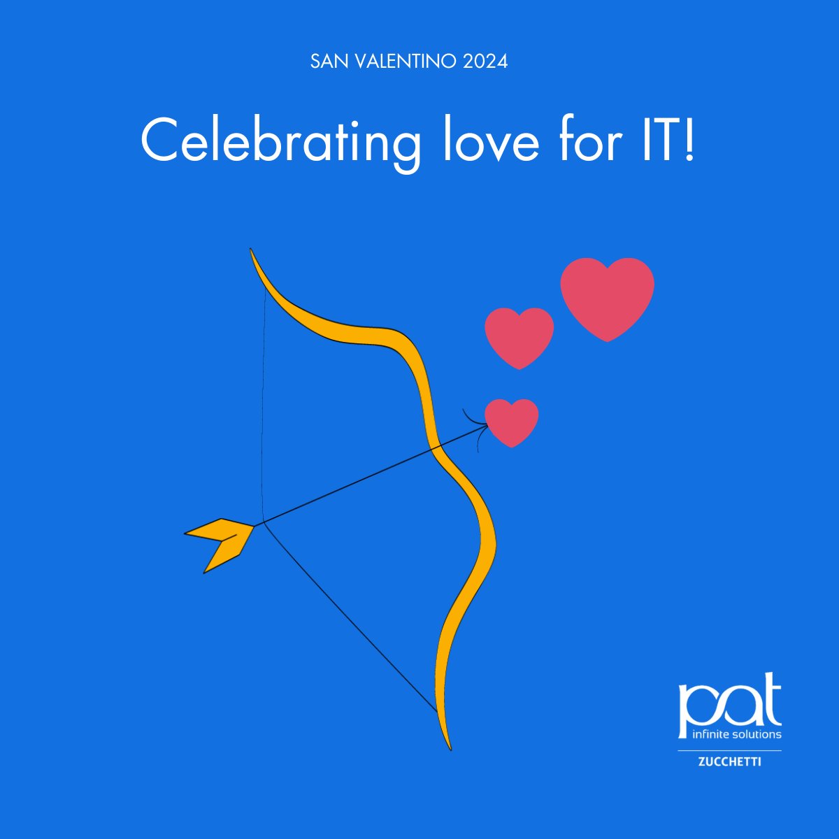 🏹 Altro che cupido, a far innamorare i nostri utenti ci pensiamo noi!
💕 L’amore e la passione sono tra gli ingredienti necessari per un team come il nostro che ogni giorno investe le proprie energie per affrontare le sfide future.
 
Buon #SanValentino dal nostro team!