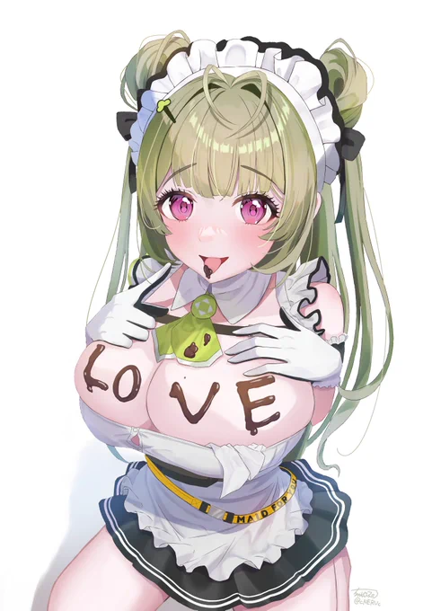 指揮官のために特別なチョコを用意してくれてたソーダちゃん#NIKKE #バレンタインイラスト #バレンタイン2024 