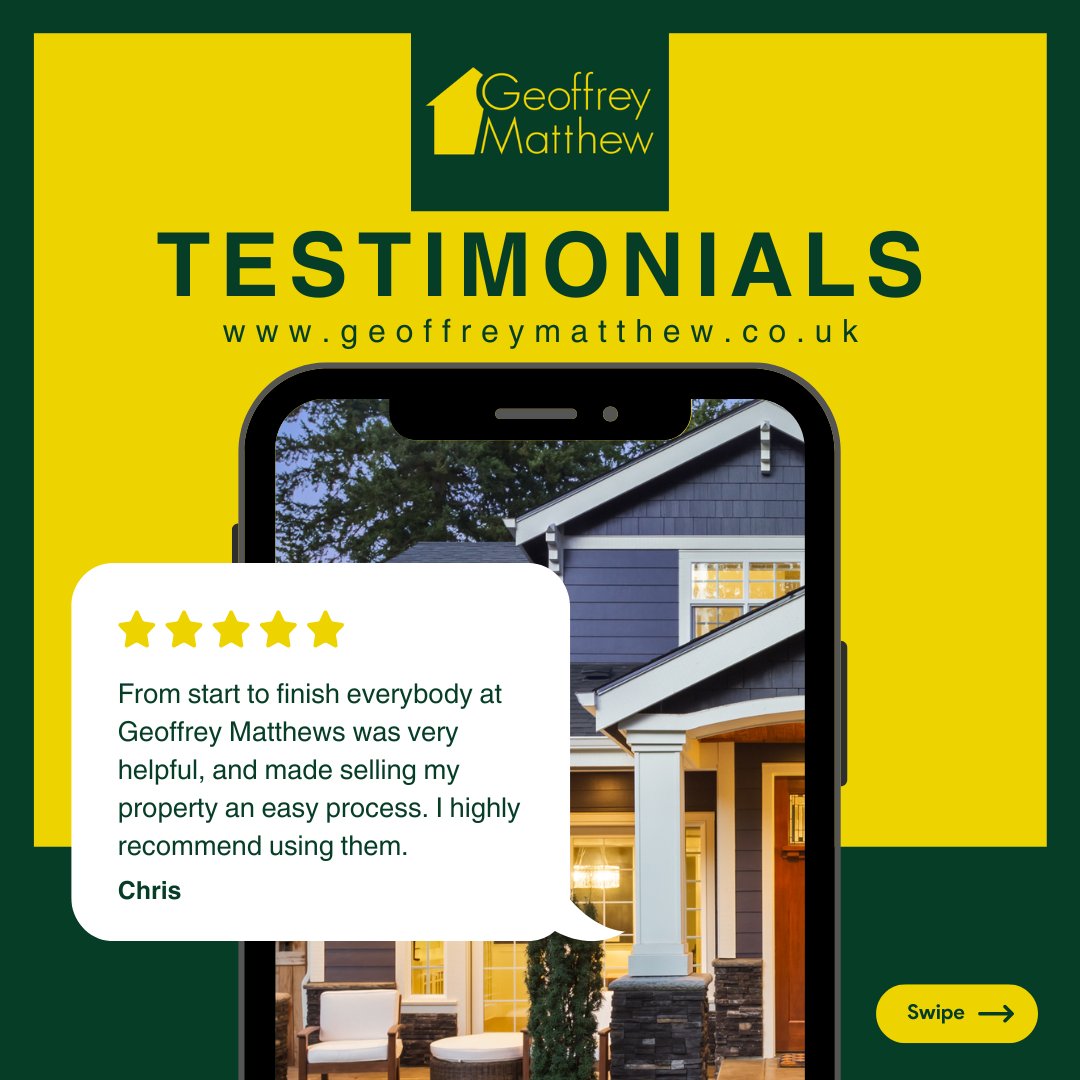 Geoffrey Matthew Estates (@geoffrey_math) on Twitter photo Absolutely delighted by your positive feedback Chris! 😊 Hearing about your smooth journey with us warms our hearts.
Ready to continue making your property dreams a reality? Contact us today.
📞01438 740 111
✉️ greatashby@geoffreymatthew.co.uk Absolutely delighted by your positive feedback Chris! 😊 Hearing about your smooth journey with us warms our hearts.
Ready to continue making your property dreams a reality? Contact us today.
📞01438 740 111
✉️ greatashby@geoffreymatthew.co.uk