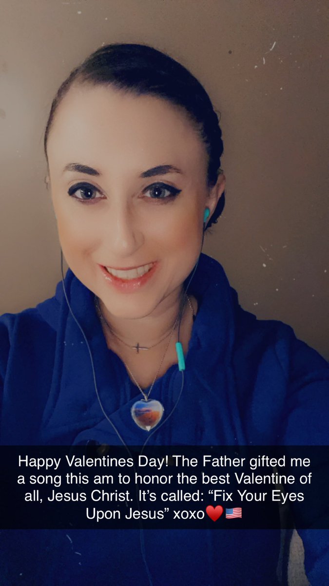 MoveHappyTeam's tweet photo. Happy Valentines Day! ♥️

The Father gifted me a song this am to honor the best Valentine of all, Jesus Christ. 

It’s called: “Fix Your Eyes Upon Jesus” 

Inspired through 2 Corinthians 4:13-end

xoxo♥️🇺🇸

#SingerSongwriter #MusicTherapy #SpiritualHealth #Hymn #Music #MoveHappy https://t.co/DXvqMHH1Rs