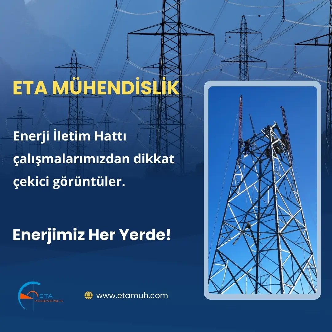 MuhendislikEta's tweet photo. Enerji İletim Hattı çalışmalarımızdan dikkat çekici görüntüler!!!
#Enerjimiz #Her #Yerde #enerjimizheryerde 
#enerjiiletimhattı #elektrik #elektrikdagitim #trafo #aydınlatma https://t.co/TkRvqqSCbu