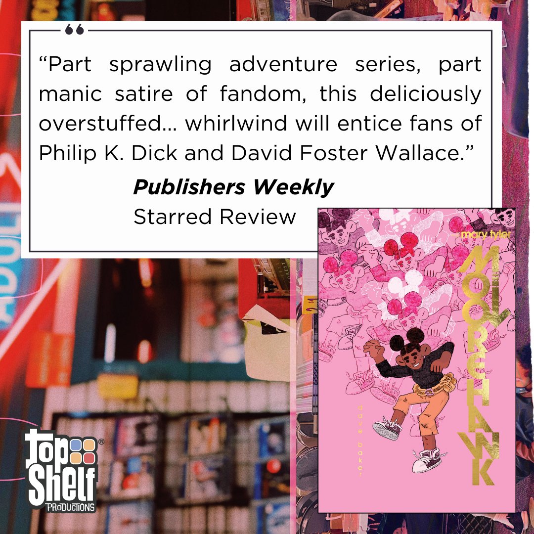 topshelfcomix's tweet photo. #NCBD! Mary Tyler MooreHawk is On Sale Now at your LCS. We're thrilled you can finally check out @xDaveBakerx's genre-defying work.

"Come for the bubblegum pink sci-fi adventure; stay for the avant-garde art and discussions on the ownership of ideas." - @backshelfbooks https://t.co/uFGYjOrNpz