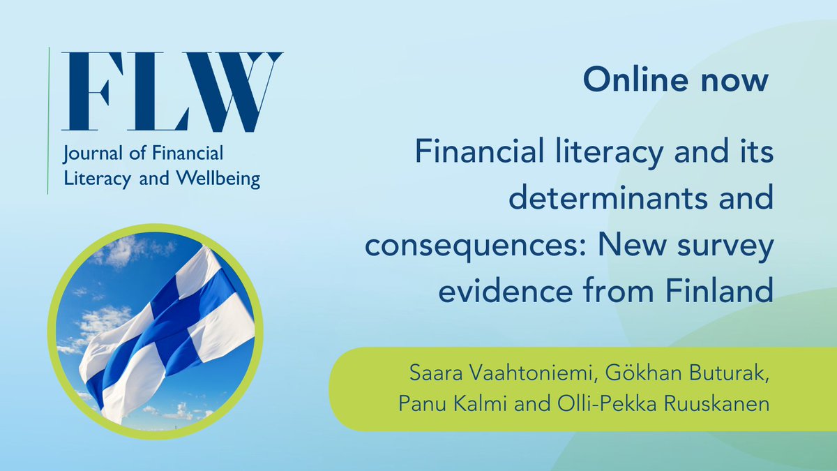 Cambridge Economics (@cambup_econ) on Twitter photo Next, <a href="/SVaahtoniemi/">Saara Vaahtoniemi</a>, Gökhan Buturak, <a href="/panukalmi/">Panu Kalmi 🇫🇮🇺🇦</a> and <a href="/opruuskanen/">Olli-Pekka Ruuskanen</a> examine financial literacy in Finland, and its relationship to retirement planning, over-indebtedness, coping with a major expense, and financial fragility: cup.org/49Af0fm
#JnlFLW Next, <a href="/SVaahtoniemi/">Saara Vaahtoniemi</a>, Gökhan Buturak, <a href="/panukalmi/">Panu Kalmi 🇫🇮🇺🇦</a> and <a href="/opruuskanen/">Olli-Pekka Ruuskanen</a> examine financial literacy in Finland, and its relationship to retirement planning, over-indebtedness, coping with a major expense, and financial fragility: cup.org/49Af0fm
#JnlFLW