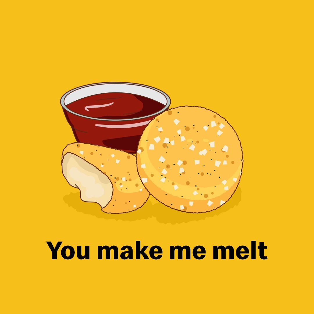 Embrace your ‘cheesy side’ and share one of our gooey messages with a loved one this Valentine’s Day