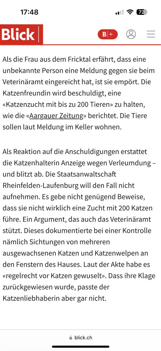 laut <a href="/Blickch/">Blick </a> wurden im aargau „katzenwelpen“ gesichtet. ich bin besorgt!