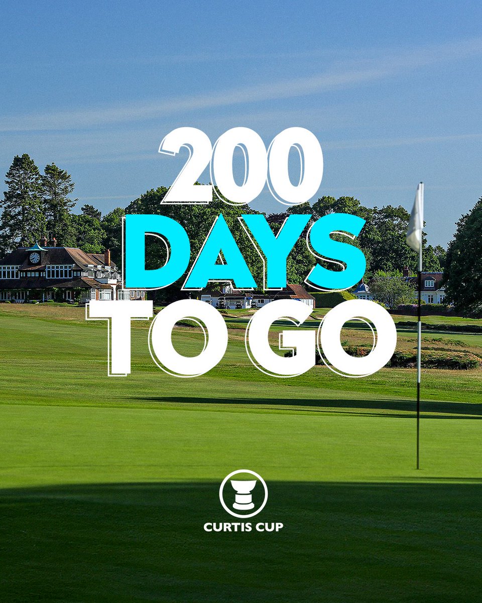 We’re counting down the days until the Curtis Cup at Sunningdale Golf Club 🏌️‍♀️ Find out more information about this year’s match here 👉 bit.ly/thecurtiscup