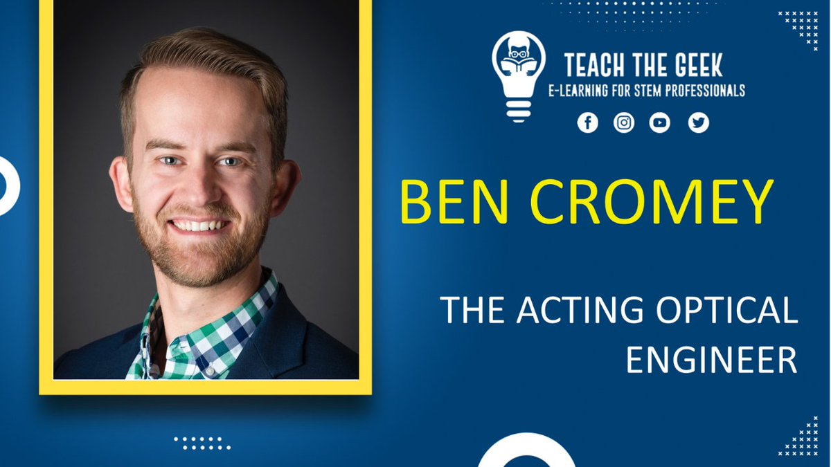 Curious about the journey from acting aspirations to engineering prowess? We sat down with Ben Cromey, a talented Optical Engineer, to uncover his fascinating story! youtube.com/watch?v=0z6XgS… podcasters.spotify.com/teachthegeek/e… #technicalpresentations #opticalengineering #publicspeaking