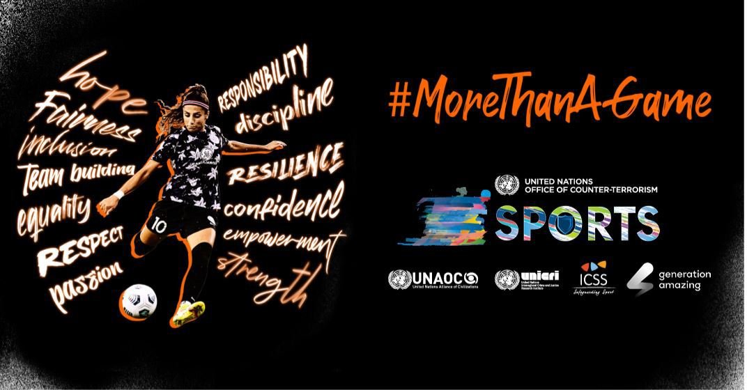 Sport is an important point of connection across borders, across generations, and among diverse communities. #MoreThanAGame is a global digital campaign to encourage young people to take up sport as a way to prevent violent extremism. #PVEDay 🔗un.org/counterterrori…