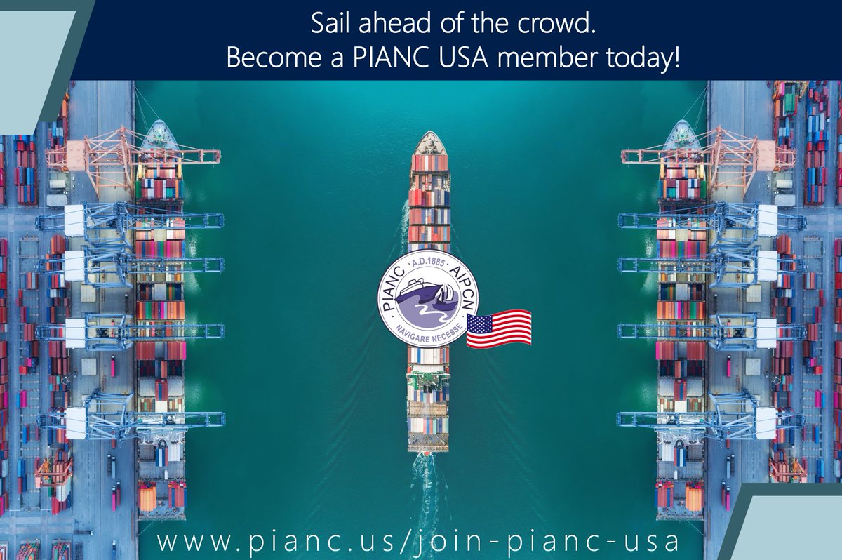 PIANCUSA's tweet image. With the new year in full swing, there’s never been a better time to boost your career. Sail ahead of your peers with exclusive access to PIANC’s technical reports, global community of experts, and coveted discount at industry events.

Join #PIANC USA today!