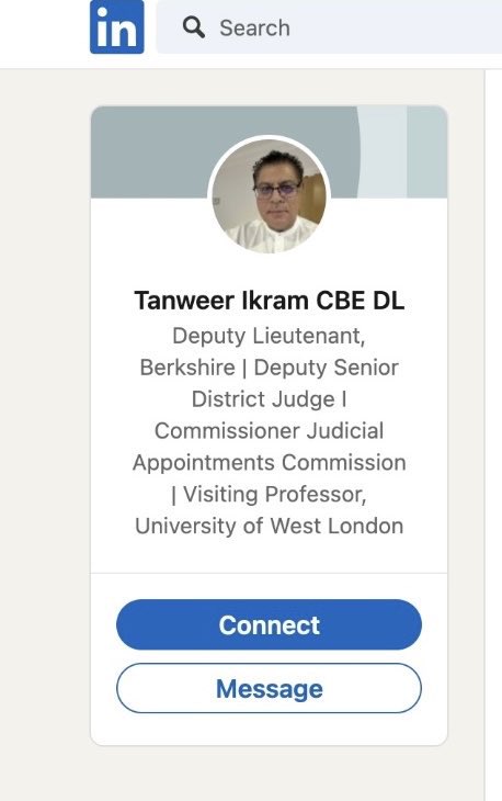 ArchRose90's tweet photo. This is Tanweer Ikram, the “impartial” judge who decided not to punish 3 women who were convicted of terrorism offences for displaying images of paragliders, celebrating the Hamas tactics.
He needs to be investigated since this is a conflict of interest.
HT: @BarbaraRich_law https://t.co/Ja9Idv53og