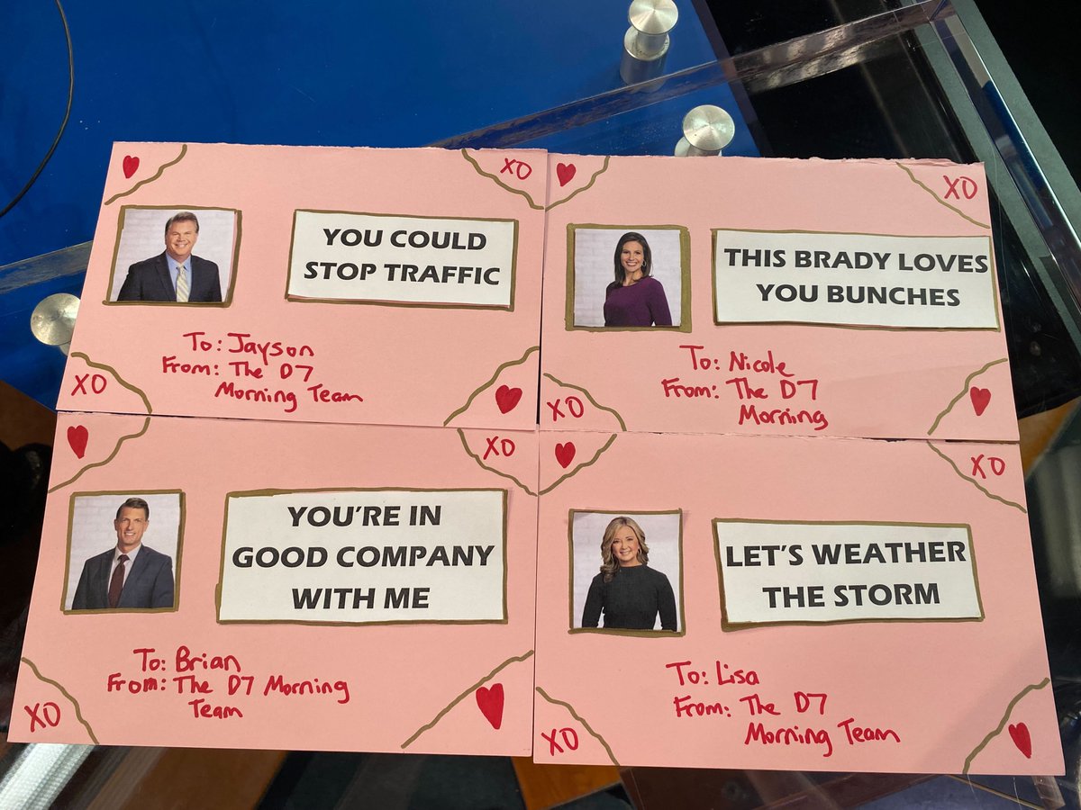 DenverChannel's tweet photo. Happy Valentine's Day from our Denver7 morning team to you and your loved ones! 💌 https://t.co/VsAqGQFK85