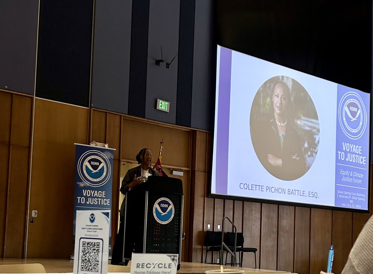 SquidneyAddison's tweet image. Today I’m attending @NOAA’s Voyage to Justice: Equity &amp;amp; Climate Justice Forum and we’ve already:

• Heard from NOAA leadership about their “commitment to equity”

AND

• Confronted capitalism as the cause of climate change and learned the steps to liberation with @CPichonBattle