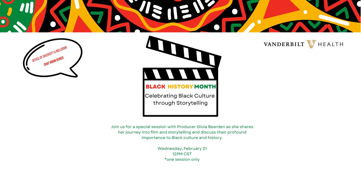 Due to a unique opportunity, we've switched topics for our February Chat Room! Join us as we welcome Producer Gioia Bearden, producer of Netflix's High on the Hog . She will discuss Celebrating Black Culture through Storytelling 2.21.24 | 12pm Register: events.teams.microsoft.com/event/060e6515…