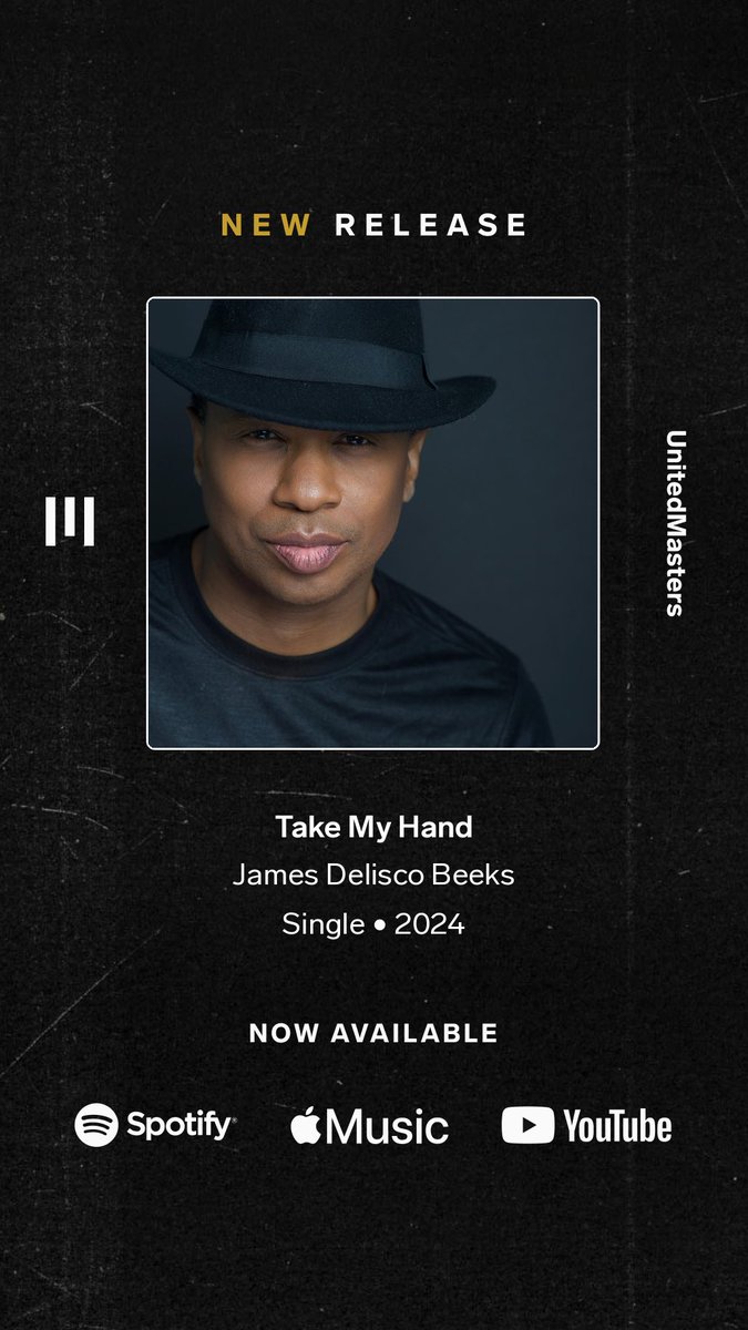 Happy Valentine’s Day! Here is a gift for all of the lovers on this day. James Delisco Beeks - Take My Hand #NewSong #NewRelease #LoveSong #weddingsong  unitedmasters.com/m/take-my-hand…