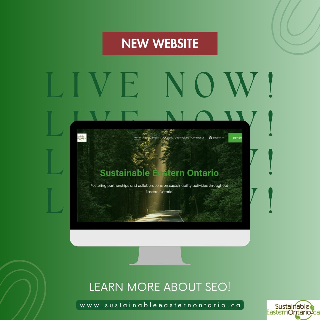 The Sustainable Eastern Ontario interns have been hard at work developing a new website for our organization! Learn about our work, our team, events, how to contact us, and more…

Be sure to check it out here: sustainableeasternontario.ca

#Ottawa #website #nonprofit #sustainability