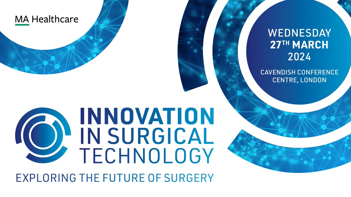 Join us at the Innovation in Surgical Technology (IST) 2024 conference on March 27th at the Cavendish Conference Centre in London and discover the latest advancements in #AI, #XR, and #robotics in surgery.

More 👇

#IST2024 #Surgery #MedTech #Healthcare #FutureofSurgery