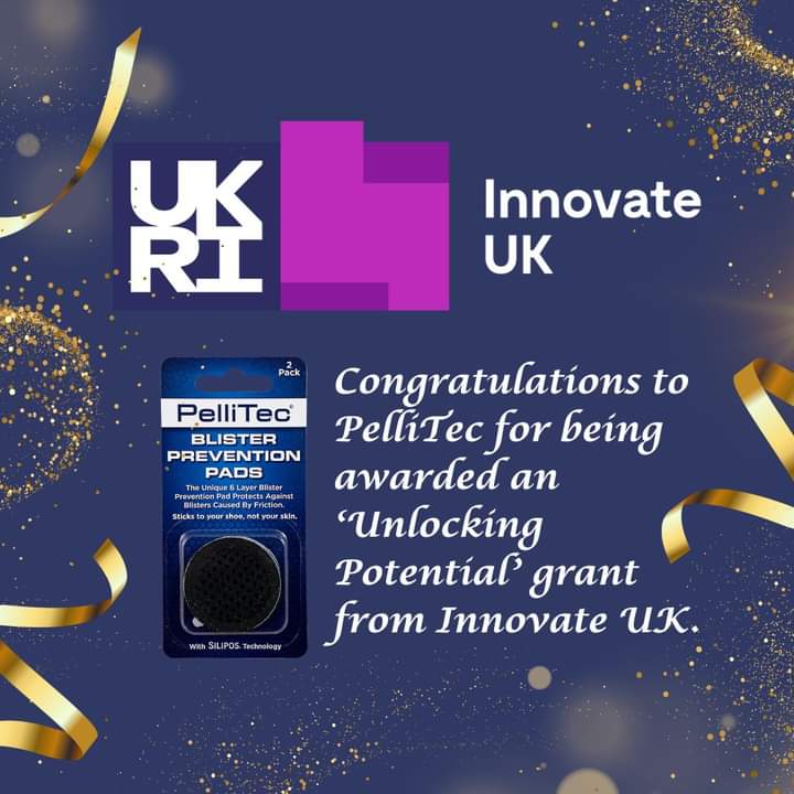 🎉🎉🎉 We are so pleased to have been awarded a £50k grant from @innovateuk to develop our amputee pad and support young entrepreneurs on Merseyside. 🎉🎉🎉 Read more at our website blog 👉 pellitec.co.uk/category/blogs/ #InnovateUK #PelliTec #amputee #Blister #BlisterPrevention