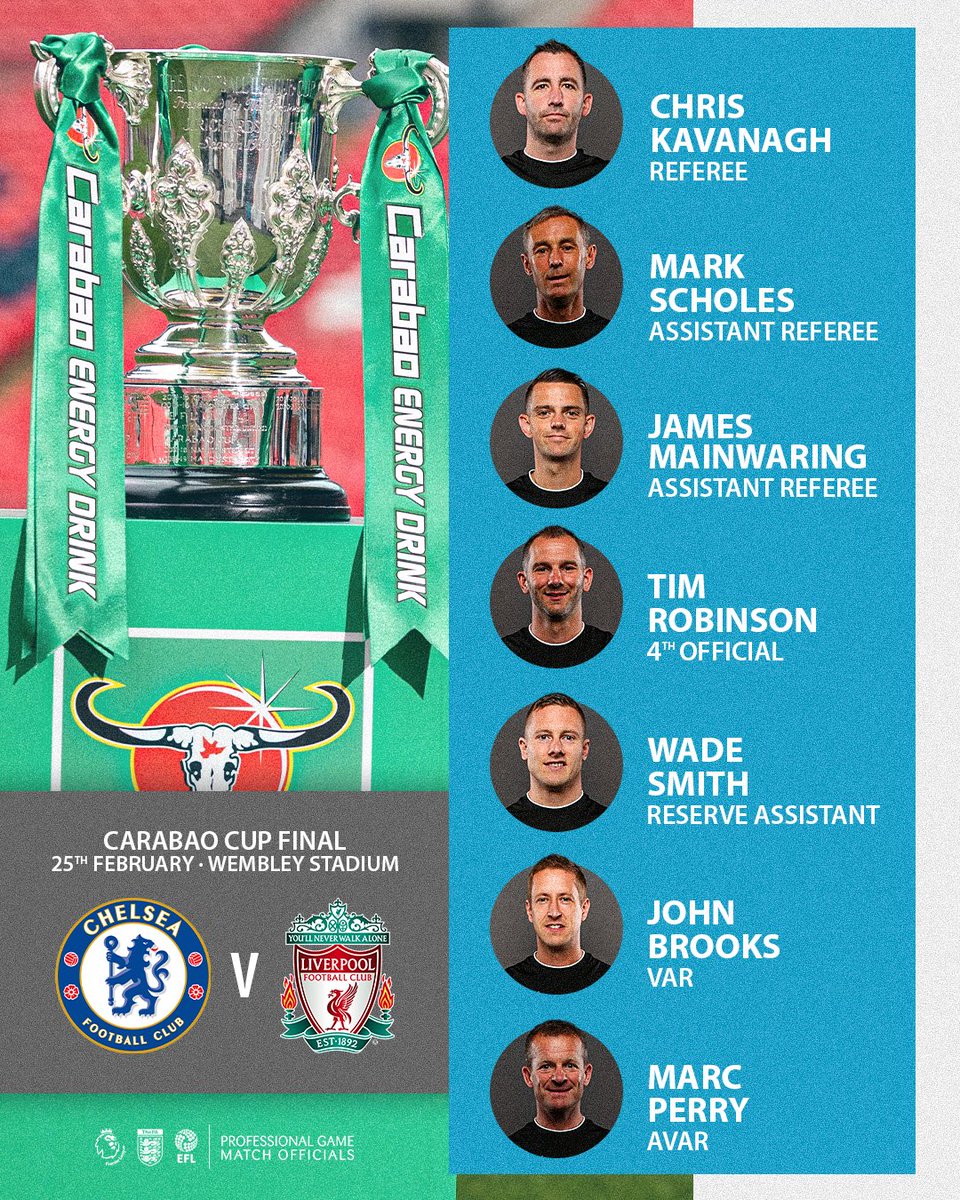 AnythingLFC_'s tweet photo. 🚨 CONFIRMED: Match officials for the Carabao Cup Final https://t.co/SFjLmYeVls