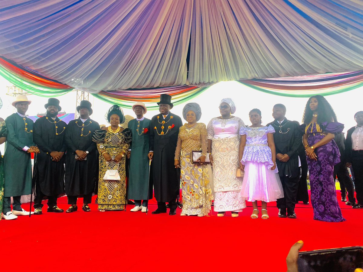 Grateful heart in appreciation to everyone who graced our 2nd term inauguration today.

This auspicious occasion is devoid of party colouration with the attendance of our dear Vice President, Senator Kashim Shettima, Speaker of the House of Representatives, Rt. Hon. Tajudeen