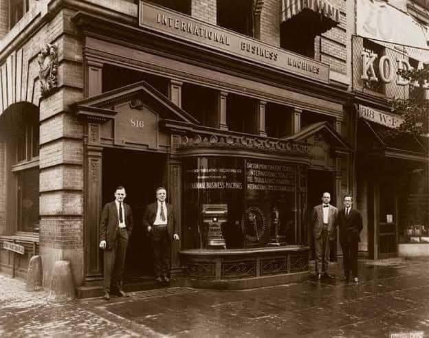 100YearsAgoLive's tweet photo. The Computing-Tabulating-Recording Company (CTR) renames itself the International Business Machines Corporation, or IBM. https://t.co/EzVHup4IRi