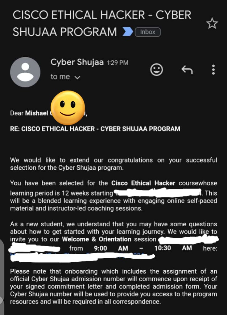 Road to Ethical Hacking 👩‍💻... Let's go 🚀💃 
#cybersecurity #ethicalhackingtraining #ethicalhacking #cybershujaa #cybergirl #techsis #webdeveloper #virtualassistant