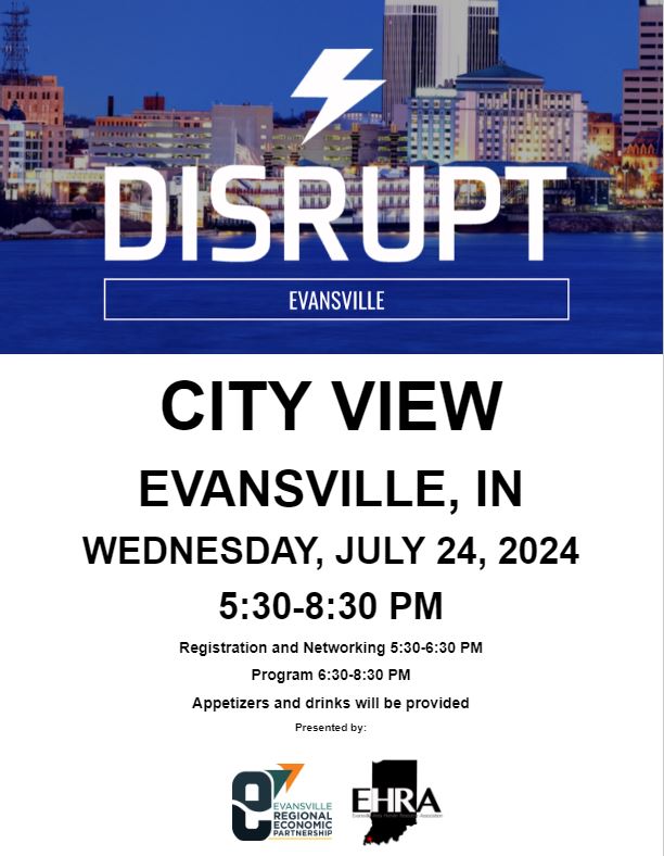 Mark your calendars for this unique HR event on July 24th, presented by EHRA and <a href="/evvregion/">Evansville Regional Economic Partnership</a> 
 
Registration link will go live closer to date.

#EHRA #evansvilleindiana #humanresources #DisruptHR #hrindianashrm #empowerment #careerdevelopment #networkingevent #HR
