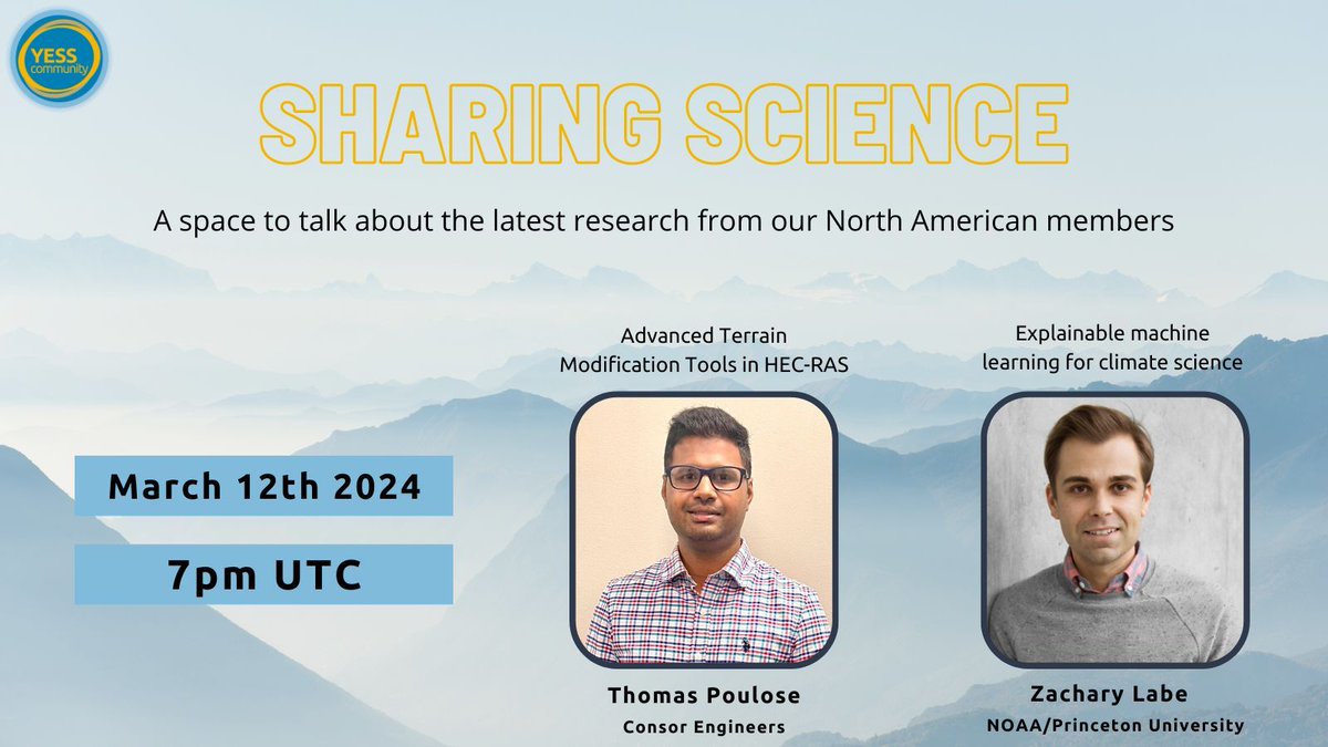 YESSCommunity's tweet photo. A new YESS webinar is coming up. This time, hosted by the YESS North American representatives!

Our members @ZLabe and Thomas Poulose will talk about their current research.

Join us on March 12th at 7pm UTC.

Link to register: https://t.co/5ay2naQ9Oy https://t.co/IoOXlkAnK4
