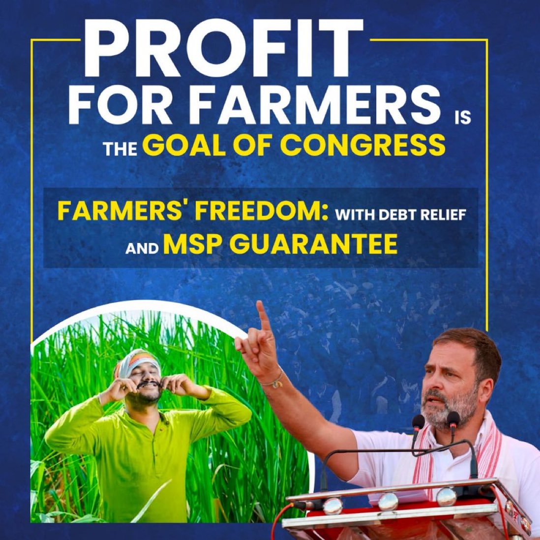 'We will bring the law guaranteeing MSP for various crops to ensure justice for farmers. This has been the long pending demand of farmers across the country.'#KisanoKoNyayDo