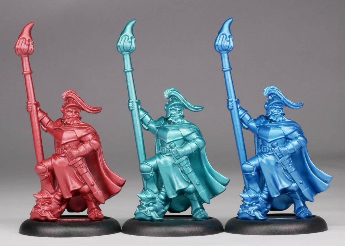 In the DRPA studio, We are so excited to announce the first batch of coloured metallics included in the Wave 3 Kickstarter. You can probably paint legions of your miniatures with these ;) #paintingminiatures #paintingminis #drpa #duncanrhodes #twothincoats #2thincoats