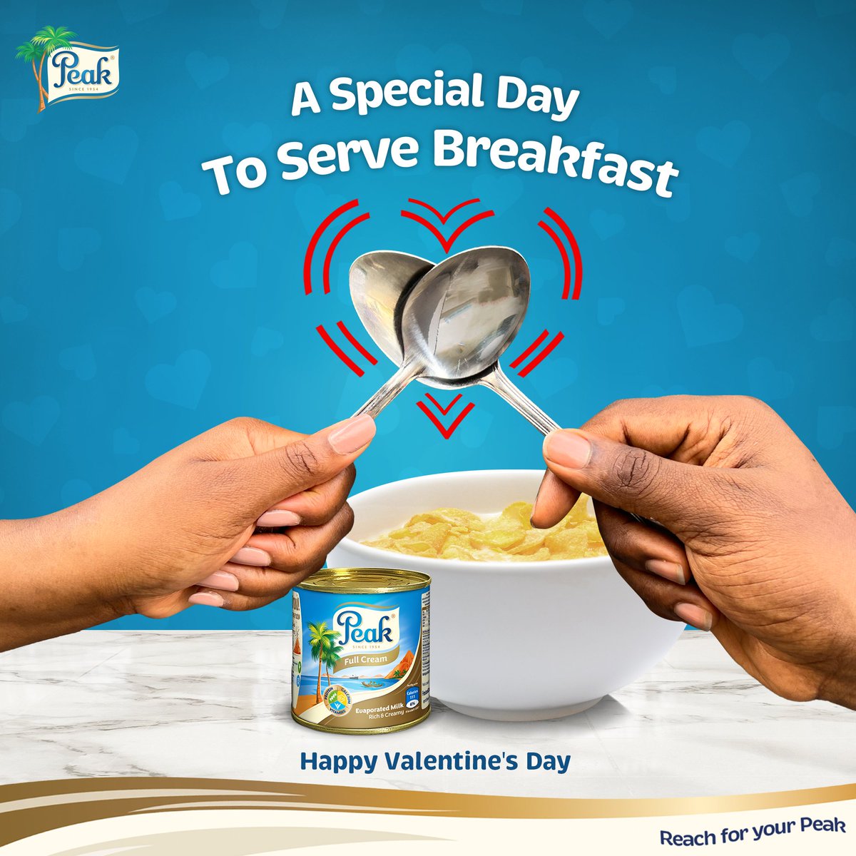 Today, share a special moment with the one you love. Happy Valentine's Day. #PeakMilk #HappyValentineDay2024