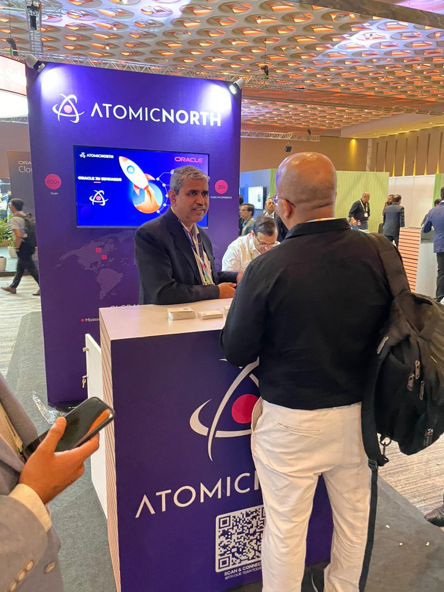 AtomicNorth's tweet photo. Just had an incredible evening at Oracle Cloud World, Mumbai! 🌟Grateful for the opportunity to connect with industry leaders and explore the latest in cloud technology #OracleCloudWorld #MumbaiNights #InnovationHub #atomicnorth #oracle #oraclecrm #ocw #cloudworld #oracle #mumbai https://t.co/Kn3NzL8oQC