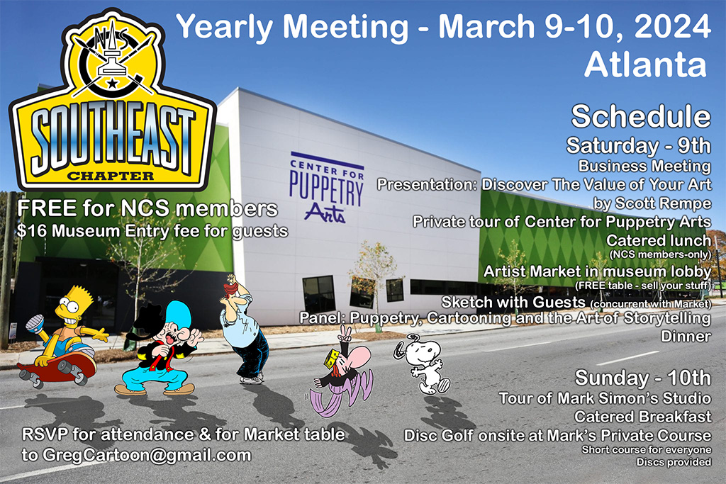 The SE-NCS will be hosting the chapter meeting in Atlanta March 9-10, 2024.