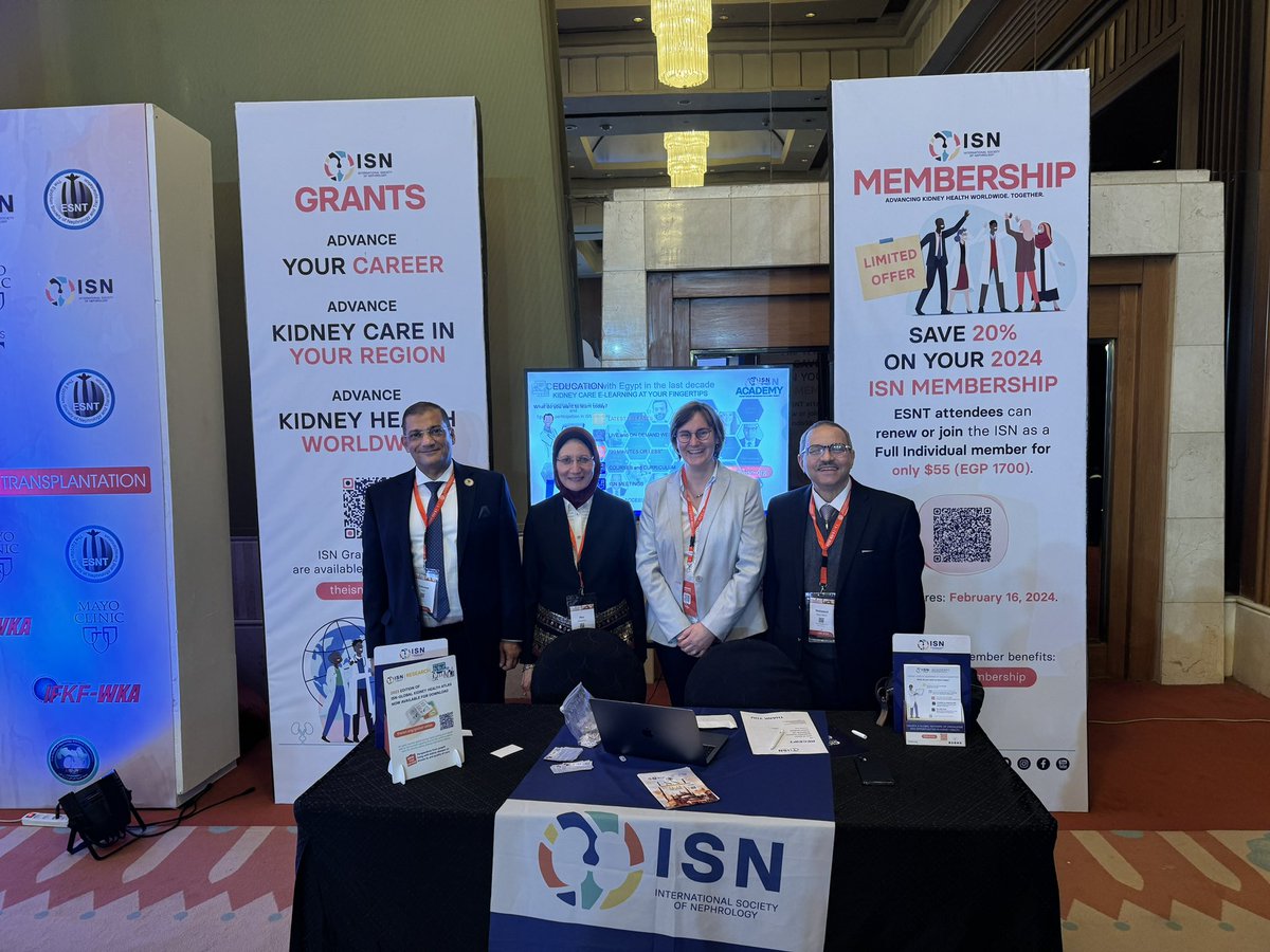 _SophieDupuis's tweet photo. Lots of enthusiasm, and wonderful visits at the @ISNkidneycare booth in @ESNT_Egy conference 🤩🤩 https://t.co/2LL68TZ2lg