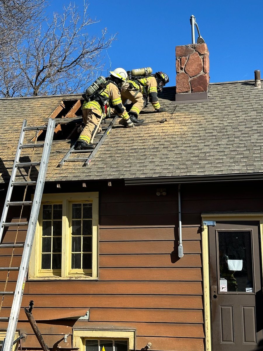 If you see us climbing on the roof of the Forest Service buildings on Main Street this week, don't worry! The Forest Service is letting us train on their buildings before they are demolished