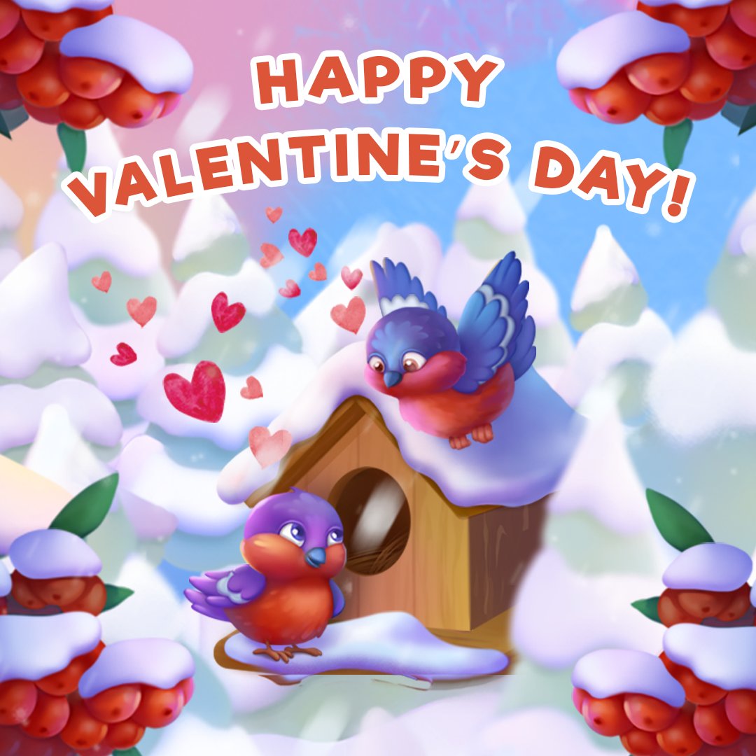 💝Our warmest wishes to you and all your loved ones. Happy Valentine’s! 🫶 #letsconnect #ValentinesDay #greetingcards #IndieDevs #gamingcommunity #cozy #puzzle #indiegame #2dart