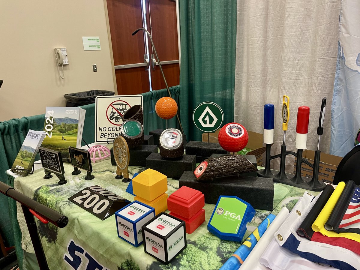 TGreenactivator's tweet photo. 🔵 Standard Golf would like to welcome all of you who are attending the @GCSAA Iowa Chapter ITI Conference and Trade Show. Feel free to stop over for some Standard Golf Merchandise and Info! We’re happy to support our HOME Chapter this week! 🔴 https://t.co/M5rMx4rYmi