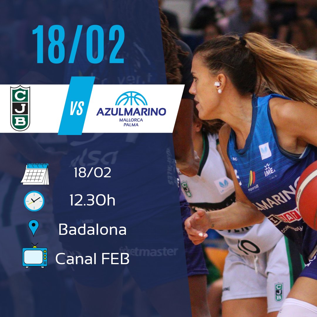 🏀 𝐏𝐑Ò𝐗𝐈𝐌 𝐏𝐀𝐑𝐓𝐈𝐓 ⬇️

Qué ganas de 𝐂𝐎𝐌𝐏𝐄𝐓𝐈𝐑, qué ganas de 𝐆𝐀𝐍𝐀𝐑!! 🦈💪🏽

J2️⃣2️⃣ #LFChallenge
🗓18/02
🕧12:30 h
✈️🆚️ <a href="/Penya1930/">Club Joventut Badalona</a>
📺 FEB Tv

#SumatAlRepte #TeamBuron #AzulMarinoMallorca